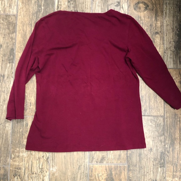 Eileen Fisher 3/4 sleeve shirt, pit to pit is 17, length is 22 - Picture 2 of 4